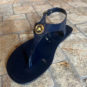Michael Kors Jelly Sandals in Navy - Size 8
